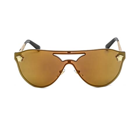 versace zonnebril ve2161 heren|Versace VE2161 01 Brown Mirror Bronze & Gold Sunglasses.